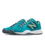 Women's Court New Balance 696 Sea Glass with Blue Atoll L87r1424